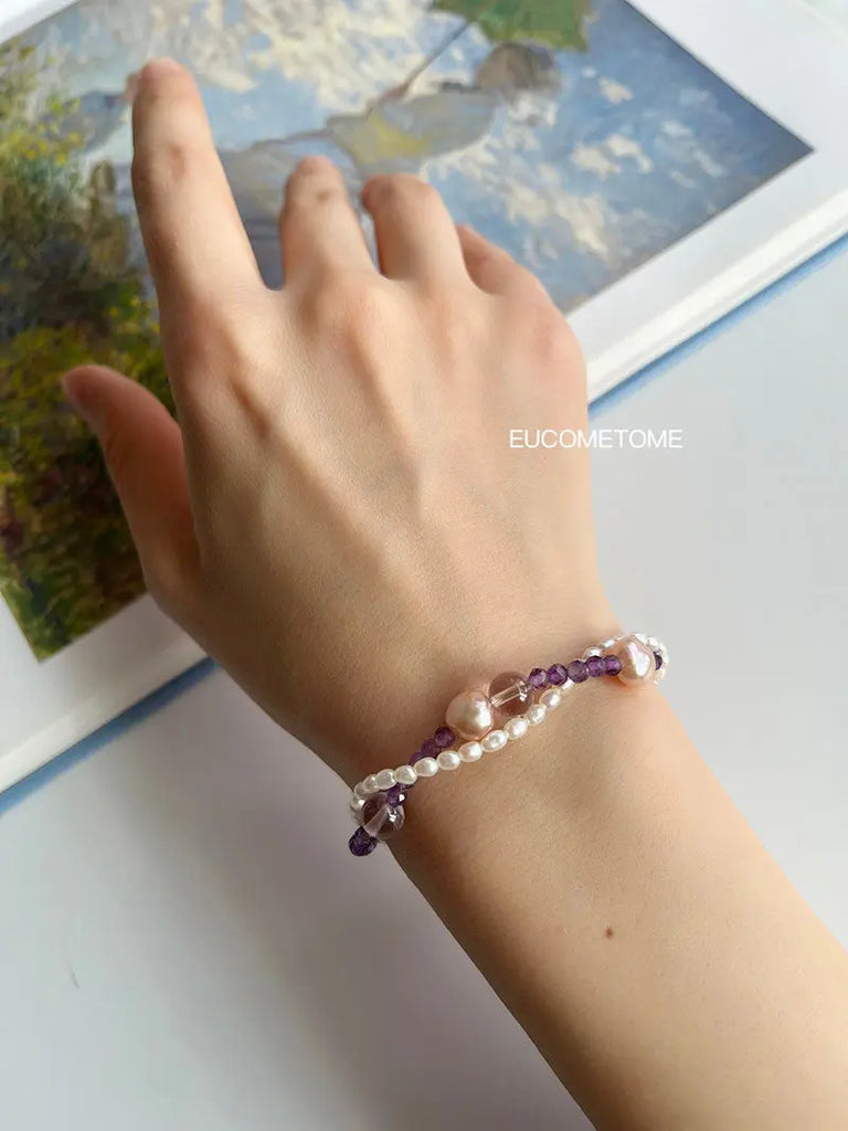 【Original】Purple Flower-De-Luce｜ Baroque Pearl Amethyst Bracelet https://www.xiaohongshu.com/goods-detail/65d3356d18e940000140dc2e