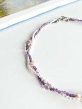 Load image into Gallery viewer, 【Original】Purple Flower-De-Luce｜Amethyst Baroque Necklace https://www.xiaohongshu.com/goods-detail/65deb1b6fe9f3f00018ed106