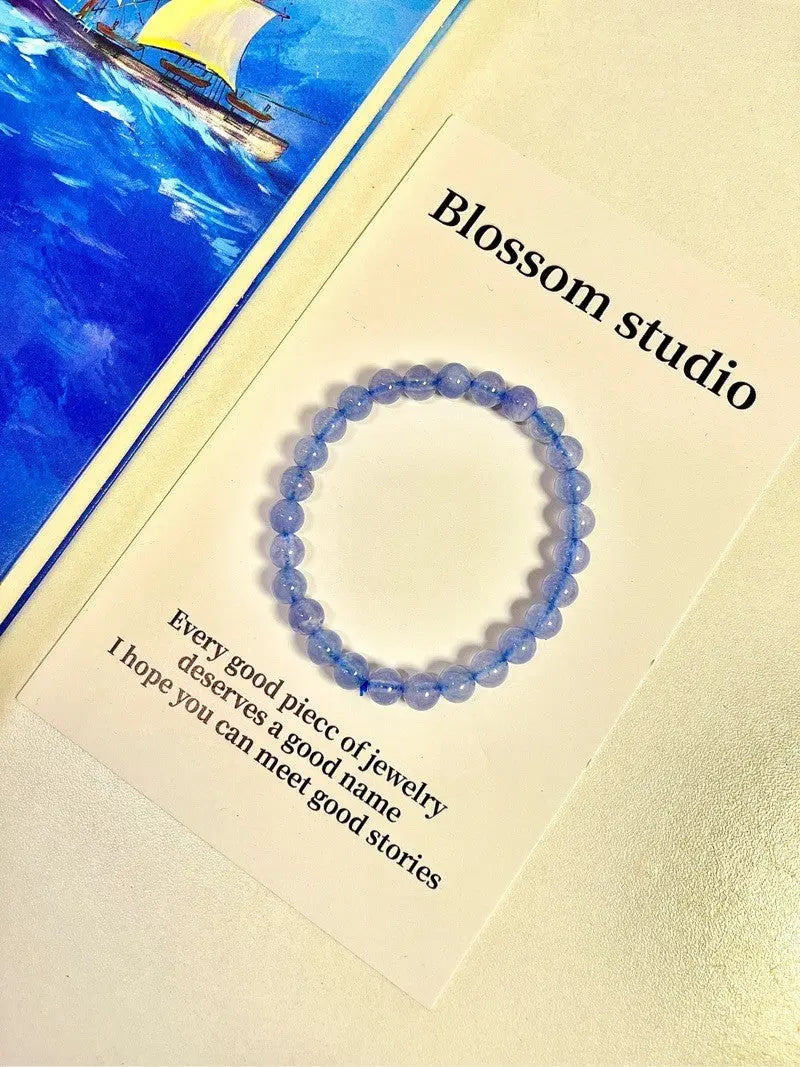Blossom naturalization Brazil Crystal Aquamarine Bracelet｜Sky Blue https://www.xiaohongshu.com/goods-detail/65dd3f4075786700015a3c9f