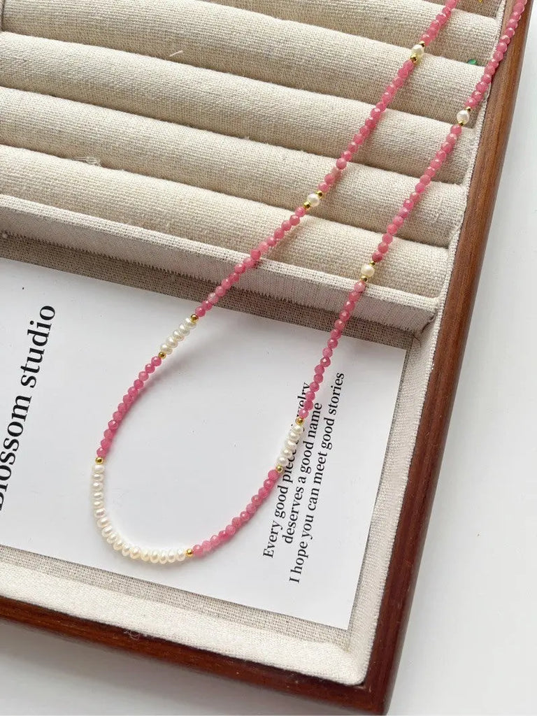 Blossom Wintersteiner RomanceS925Sterling Silver Rhodochrosite Pearl Stitching Necklace｜50+5 · Bracelet https://www.xiaohongshu.com/goods-detail/65684671052c42000148fbe3