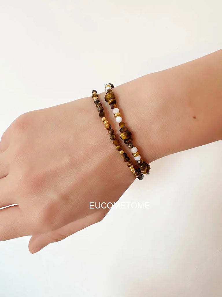 EUCOMETOME · 【Original】Good Luck｜Maillard Natural Tiger-Eye Bracelet · 18+2.5cmExtension Chain（Suitable15.5-17.5cmClean Hand Circumference https://www.xiaohongshu.com/goods-detail/655c342a60fa1b0001019cd1