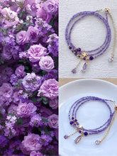 Load image into Gallery viewer, Blossom studio·Natural Amethyst Multi-Layer Twin Bracelet https://www.xiaohongshu.com/goods-detail/65ff63e2ca2e600001e1cbad