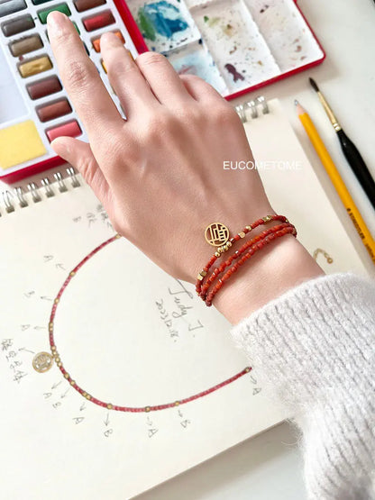 【Original】Get What You Want｜Natural South Red Agate Necklace · marabout+5cmExtension Chain “Ji”，Good Luck https://www.xiaohongshu.com/goods-detail/65939d31ff7b510001b34f92