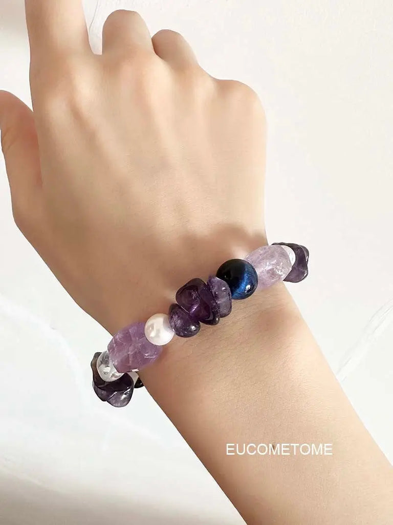 EUCOMETOME · 【Original】Happy Sweetheart｜Natural Amethyst Bracelet https://www.xiaohongshu.com/goods-detail/651935981e08660001ac1b66