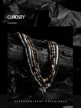 Load image into Gallery viewer, Fengshui Crystal Jewelry[Hunting] Tigereye Color Beaded NecklaceFengshui Crystal Jewelry[Hunting] Tigereye Color Beaded Necklace Men&#39;s High-Grade Simple Obsidian Sweater Chain Retro
Style: Original designNovelty: FreshPendant matBuddha&amp;EnergyBuddha&amp;EnergyFengshui Crystal Jewelry[Hunting] Tigereye Color Beaded Necklace