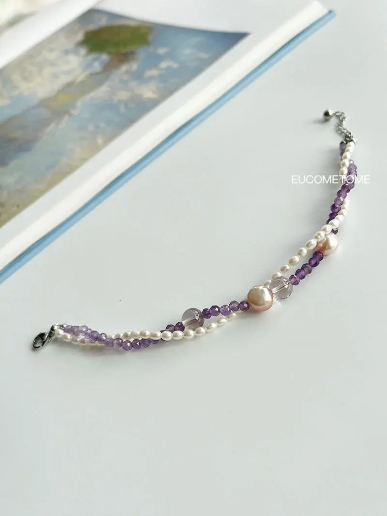 【Original】Purple Flower-De-Luce｜ Baroque Pearl Amethyst Bracelet https://www.xiaohongshu.com/goods-detail/65d3356d18e940000140dc2e