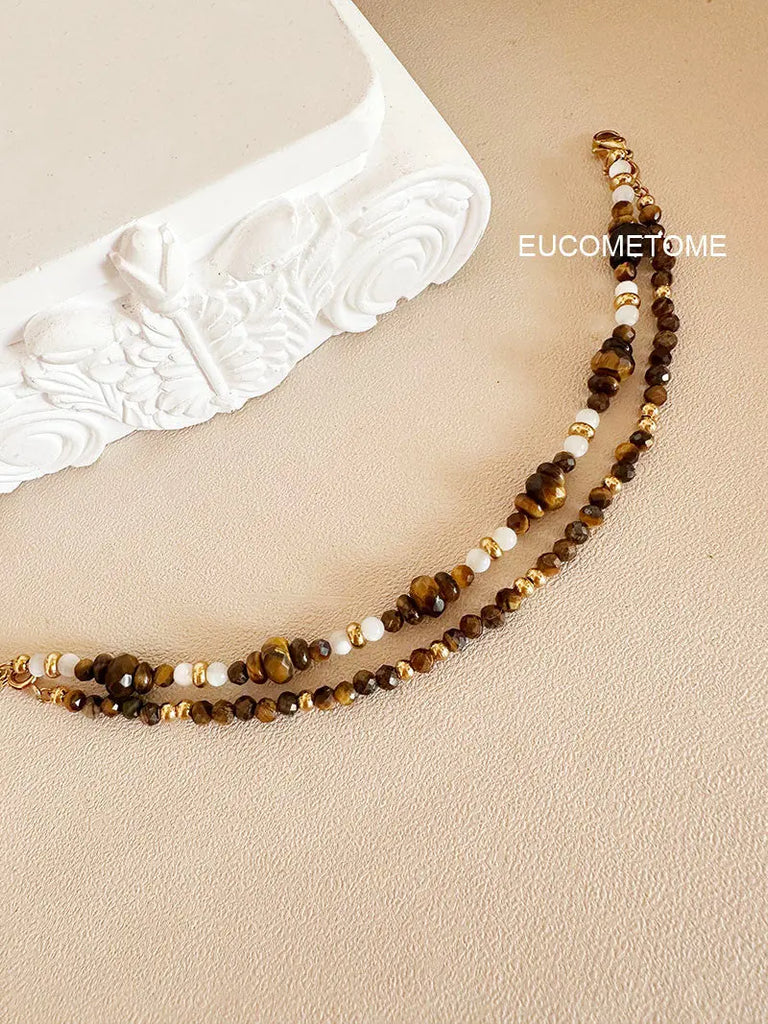 EUCOMETOME · 【Original】Good Luck｜Maillard Natural Tiger-Eye Bracelet · 18+2.5cmExtension Chain（Suitable15.5-17.5cmClean Hand Circumference https://www.xiaohongshu.com/goods-detail/655c342a60fa1b0001019cd1