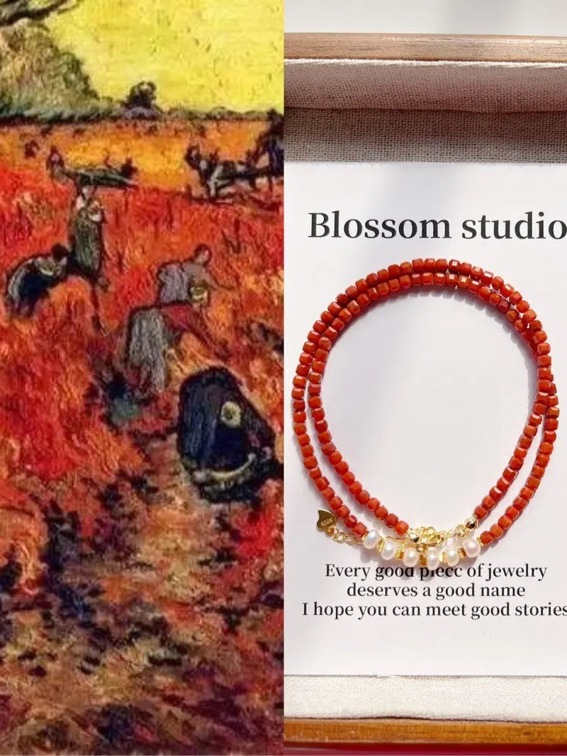 Blossom studio·National Style Southern Red Agate Natural Stone Pearl Stitching Necklace｜40+5｜Customized · Sky Blue https://www.xiaohongshu.com/goods-detail/65b0a897dd621c000150d66f