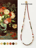 【Original】Maillard Style Baroque Pearl Natural Stone Necklace