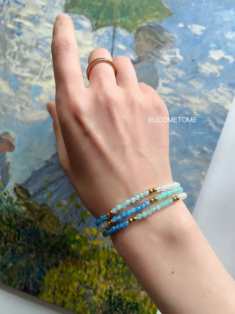 【Original】Natural Moonstone&Amazonite Gradient Necklace（Bracelet Can Be Made around Three Circles） https://www.xiaohongshu.com/goods-detail/661cb1b36e7b1900012ec1a2