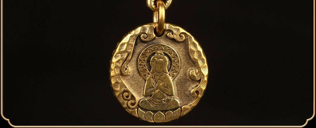 Tibet  No Phase Buddha Ten Phase necklaceThe Buddha has no appearance, taking all living beings as its appearance, and the Buddhas have no appearance, taking the hearts of all living beings as the appearancBuddha EnergyBuddha&EnergyPhase Buddha Ten Phase Free Personality Necklace Pendant