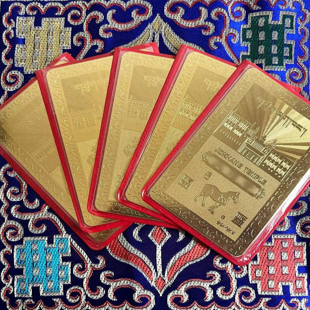 Zodiac auspicious cardsZodiac auspicious cardsThis is the Lhasa Jokhang Zodiac Talisman gilded card
Sheet, length is 8.4 cm, width is 5.3 cm, with seal
Set, one side of the card is auspiciBuddha EnergyBuddha&EnergyYear Zodiac Card Portable Card Auspicious Safety Card Copper Gold Plated Card