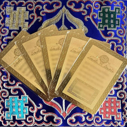 Zodiac auspicious cardsZodiac auspicious cardsThis is the Lhasa Jokhang Zodiac Talisman gilded card
Sheet, length is 8.4 cm, width is 5.3 cm, with seal
Set, one side of the card is auspiciBuddha EnergyBuddha&EnergyYear Zodiac Card Portable Card Auspicious Safety Card Copper Gold Plated Card