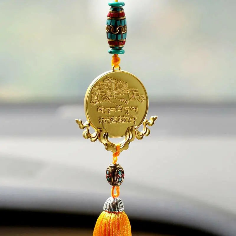 Potala Palace Car Trailer - Round Red Ordinary PackPotaba Palace Wenchuang Car Pendant Auspicious Eight Treasures Ten Phase Free Tassel Pendant Car Interior Accessories Car Hangers
Buddha EnergyBuddha&EnergyTreasures Ten Phase Free Tassel Pendant Car Interior Accessories Car Hangers