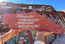 Load image into Gallery viewer, Traditional hand-carved Mani stoneTraditional hand-carved Mani stone
This is the traditional hand-carved Mani stone in Lhasa, after the carving,
Ram will put the mani stone on behalf of everyone.
ThiBuddha EnergyBuddha&amp;EnergyTibetan hand-carved