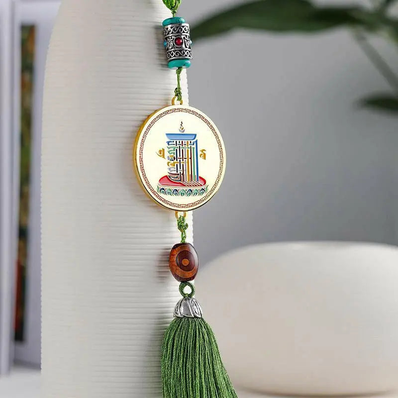 Potala Palace Car Trailer - Round Red Ordinary PackPotaba Palace Wenchuang Car Pendant Auspicious Eight Treasures Ten Phase Free Tassel Pendant Car Interior Accessories Car Hangers
Buddha EnergyBuddha&EnergyTreasures Ten Phase Free Tassel Pendant Car Interior Accessories Car Hangers