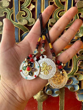 Load image into Gallery viewer, Tibetan six-character mantra key buckleTibetan six-character mantra key buckle
Tibetan Characteristic Folk Body Protection Hanging Ornaments Colorful Six-character Manure Hanging Ornaments for the Year ofBuddha EnergyBuddha&amp;EnergyTibetan Characteristic Folk Body Protection Hanging Ornaments Colorful