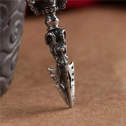 Vary Claw Pestle NecklaceRetro titanium steel elephant trunk God of wealth King Kong prong magic pestle personalized creative necklace pendant men and women do not fade not allergic
Buddha EnergyBuddha&Energywealth King Kong prong magic pestle personalized creative necklace pendant men