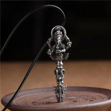 Load image into Gallery viewer, Vary Claw Pestle NecklaceRetro titanium steel elephant trunk God of wealth King Kong prong magic pestle personalized creative necklace pendant men and women do not fade not allergic
Buddha EnergyBuddha&amp;Energywealth King Kong prong magic pestle personalized creative necklace pendant men