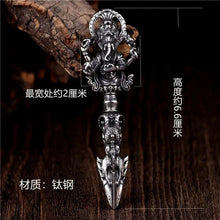 Load image into Gallery viewer, Vary Claw Pestle NecklaceRetro titanium steel elephant trunk God of wealth King Kong prong magic pestle personalized creative necklace pendant men and women do not fade not allergic
Buddha EnergyBuddha&amp;Energywealth King Kong prong magic pestle personalized creative necklace pendant men