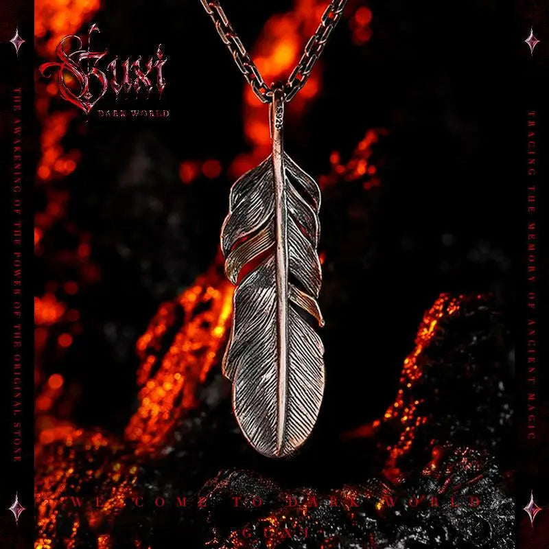 Vintage feather pendant[Nirvana] Original Retro Feather Pendant Men's 925 Silver Necklace Advanced Sense Boyfriend Gift Niche
Store name: Buddha &amp; energy fernings jewelry storeThe mainBuddha EnergyBuddha&EnergyVintage feather pendant