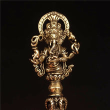 Load image into Gallery viewer, Like a trout, the God of Wealth, Vajra, clawed pestleElephant Trout God of Wealth King Kong Prong Pestle Nepal Tibetan Ethnic Style Copper Vintage Personalized Necklace Pendant for Men and Women
Buddha EnergyBuddha&amp;EnergyWealth King Kong Prong Pestle Nepal Tibetan Ethnic Style Copper Vintage Personalized Necklace Pendant