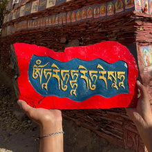 Load image into Gallery viewer, Traditional hand-carved Mani stoneTraditional hand-carved Mani stone
This is the traditional hand-carved Mani stone in Lhasa, after the carving,
Ram will put the mani stone on behalf of everyone.
ThiBuddha EnergyBuddha&amp;EnergyTibetan hand-carved