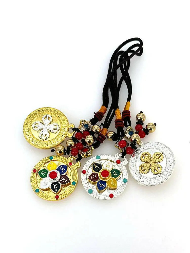 Tibetan six-character mantra key buckleTibetan six-character mantra key buckle
Tibetan Characteristic Folk Body Protection Hanging Ornaments Colorful Six-character Manure Hanging Ornaments for the Year ofBuddha EnergyBuddha&EnergyTibetan Characteristic Folk Body Protection Hanging Ornaments Colorful