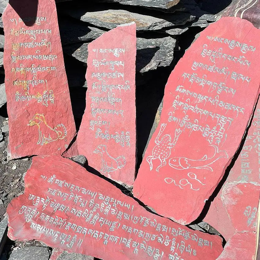 Traditional hand-carved Mani stoneTraditional hand-carved Mani stone
This is the traditional hand-carved Mani stone in Lhasa, after the carving,
Ram will put the mani stone on behalf of everyone.
ThiBuddha EnergyBuddha&EnergyTibetan hand-carved