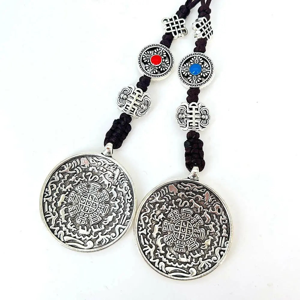 Tibetan silver nine palace gossip amuletsTibetan silver nine palace gossip amulets
Tibetan Characteristic Folk Amulet silver Nine Palace Begun Brand This Life Year Keychain Pendant Alloy Hanging Ornaments
TBuddha EnergyBuddha&EnergyLife Year Keychain Pendant Alloy Hanging Ornaments