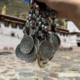 Tibetan silver nine palace gossip amulets