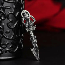 Load image into Gallery viewer, Vary Claw Pestle NecklaceRetro titanium steel elephant trunk God of wealth King Kong prong magic pestle personalized creative necklace pendant men and women do not fade not allergic
Buddha EnergyBuddha&amp;Energywealth King Kong prong magic pestle personalized creative necklace pendant men