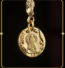 Load image into Gallery viewer, Tibet  No Phase Buddha Ten Phase necklaceThe Buddha has no appearance, taking all living beings as its appearance, and the Buddhas have no appearance, taking the hearts of all living beings as the appearancBuddha EnergyBuddha&amp;EnergyPhase Buddha Ten Phase Free Personality Necklace Pendant