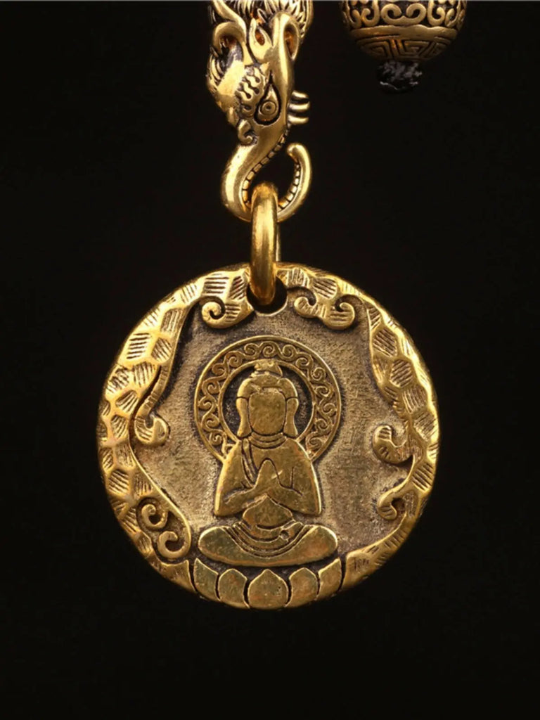 Tibet  No Phase Buddha Ten Phase necklaceThe Buddha has no appearance, taking all living beings as its appearance, and the Buddhas have no appearance, taking the hearts of all living beings as the appearancBuddha EnergyBuddha&EnergyPhase Buddha Ten Phase Free Personality Necklace Pendant