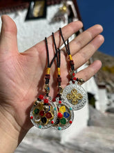 Load image into Gallery viewer, Tibetan six-character mantra key buckleTibetan six-character mantra key buckle
Tibetan Characteristic Folk Body Protection Hanging Ornaments Colorful Six-character Manure Hanging Ornaments for the Year ofBuddha EnergyBuddha&amp;EnergyTibetan Characteristic Folk Body Protection Hanging Ornaments Colorful