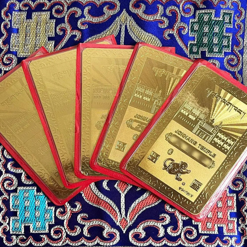 Zodiac auspicious cardsZodiac auspicious cardsThis is the Lhasa Jokhang Zodiac Talisman gilded card
Sheet, length is 8.4 cm, width is 5.3 cm, with seal
Set, one side of the card is auspiciBuddha EnergyBuddha&EnergyYear Zodiac Card Portable Card Auspicious Safety Card Copper Gold Plated Card