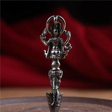 Load image into Gallery viewer, Vary Claw Pestle NecklaceRetro titanium steel elephant trunk God of wealth King Kong prong magic pestle personalized creative necklace pendant men and women do not fade not allergic
Buddha EnergyBuddha&amp;Energywealth King Kong prong magic pestle personalized creative necklace pendant men