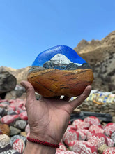 Load image into Gallery viewer, Tibetan hand-painted Kailash pebblesThe original stone hand-painted Kailash painted art ornaments
It was painted by Tibetan folk painters using pebbles as a material
The painted Kailash paintings are pBuddha EnergyBuddha&amp;EnergyTibet Original Stone Hand-painted Gangrinbozi Pebbles Art Decoration Pattern 18