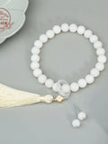 Music white jade Bodai hand