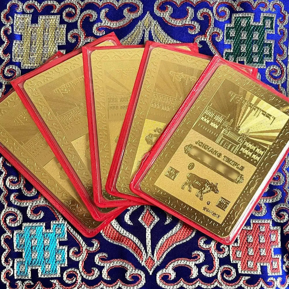 Zodiac auspicious cardsZodiac auspicious cardsThis is the Lhasa Jokhang Zodiac Talisman gilded card
Sheet, length is 8.4 cm, width is 5.3 cm, with seal
Set, one side of the card is auspiciBuddha EnergyBuddha&EnergyYear Zodiac Card Portable Card Auspicious Safety Card Copper Gold Plated Card