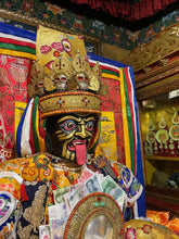 Load image into Gallery viewer, God of Wealth Aka Gawk PendantTibet Lhasa Manila Pure Hand-painted Small Thanks Necklace Carry-on God of Wealth Aka Gawk Pendant
Akira hand-painted thanks necklace
Zakiram&#39;s pure hand-painted litBuddha EnergyBuddha&amp;EnergyTibet Lhasa Zakilam Pure Hand-painted Small Thangka Necklace Carry-