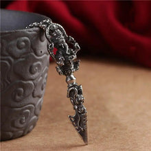 Load image into Gallery viewer, Vary Claw Pestle NecklaceRetro titanium steel elephant trunk God of wealth King Kong prong magic pestle personalized creative necklace pendant men and women do not fade not allergic
Buddha EnergyBuddha&amp;Energywealth King Kong prong magic pestle personalized creative necklace pendant men