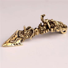 Load image into Gallery viewer, Like a trout, the God of Wealth, Vajra, clawed pestleElephant Trout God of Wealth King Kong Prong Pestle Nepal Tibetan Ethnic Style Copper Vintage Personalized Necklace Pendant for Men and Women
Buddha EnergyBuddha&amp;EnergyWealth King Kong Prong Pestle Nepal Tibetan Ethnic Style Copper Vintage Personalized Necklace Pendant