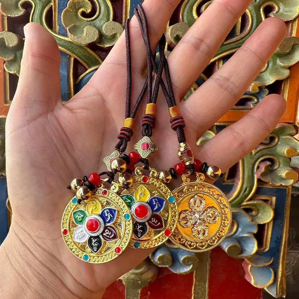 Tibetan six-character mantra key buckleTibetan six-character mantra key buckle
Tibetan Characteristic Folk Body Protection Hanging Ornaments Colorful Six-character Manure Hanging Ornaments for the Year ofBuddha EnergyBuddha&EnergyTibetan Characteristic Folk Body Protection Hanging Ornaments Colorful