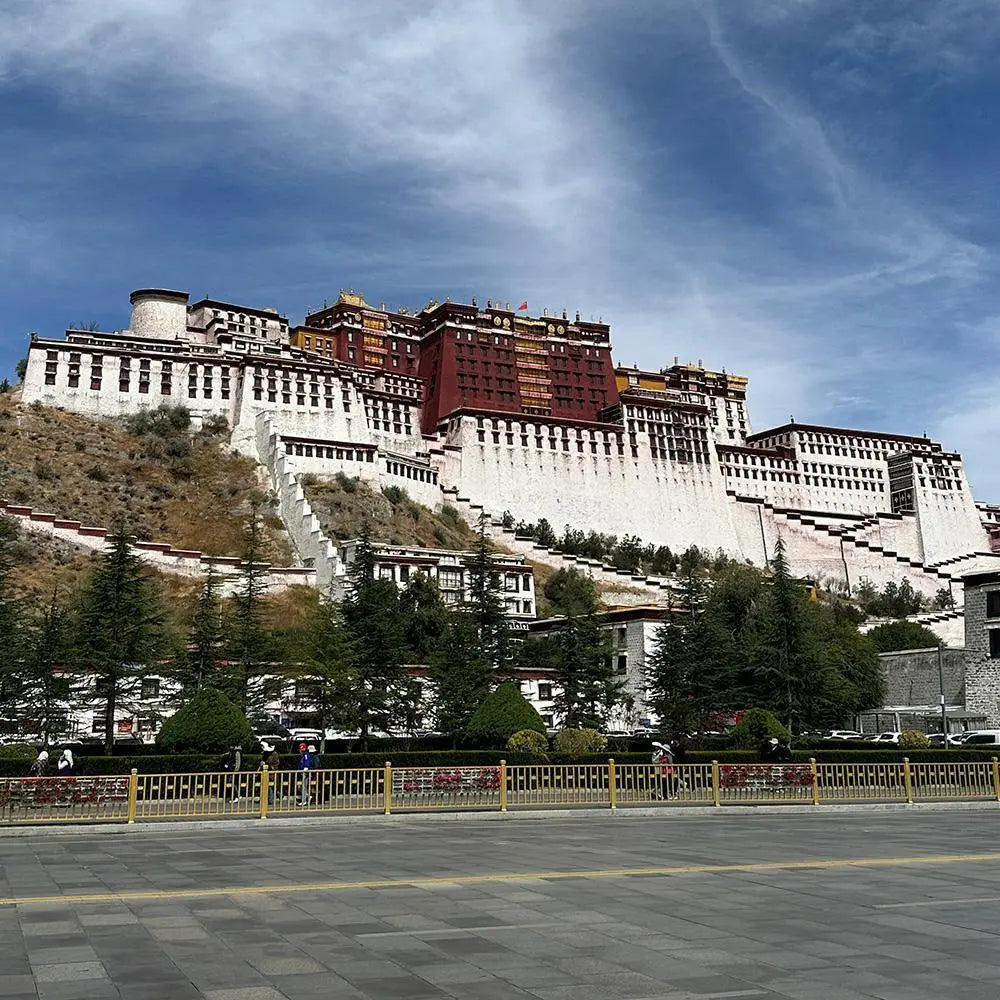 Hand-painted Tibetan Potaba Palace,  and other themesOriginal stone flakes hand-painted Potaba Palace ornamentsThis is a Tibetan folk painter in Lhasa who uses Mani stone flakes as materials.The painted Potaba Palace, Buddha EnergyBuddha&EnergyOriginal Stone Hand-painted Tibet Potala Palace Mani Stone Painted Art Ornaments Gang Rinpozi