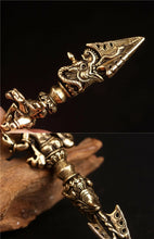 Load image into Gallery viewer, Like a trout, the God of Wealth, Vajra, clawed pestleElephant Trout God of Wealth King Kong Prong Pestle Nepal Tibetan Ethnic Style Copper Vintage Personalized Necklace Pendant for Men and Women
Buddha EnergyBuddha&amp;EnergyWealth King Kong Prong Pestle Nepal Tibetan Ethnic Style Copper Vintage Personalized Necklace Pendant