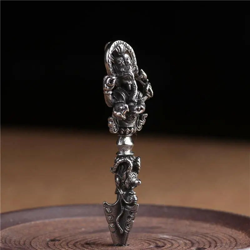 Vary Claw Pestle NecklaceRetro titanium steel elephant trunk God of wealth King Kong prong magic pestle personalized creative necklace pendant men and women do not fade not allergic
Buddha EnergyBuddha&Energywealth King Kong prong magic pestle personalized creative necklace pendant men