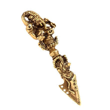 Load image into Gallery viewer, Like a trout, the God of Wealth, Vajra, clawed pestleElephant Trout God of Wealth King Kong Prong Pestle Nepal Tibetan Ethnic Style Copper Vintage Personalized Necklace Pendant for Men and Women
Buddha EnergyBuddha&amp;EnergyWealth King Kong Prong Pestle Nepal Tibetan Ethnic Style Copper Vintage Personalized Necklace Pendant