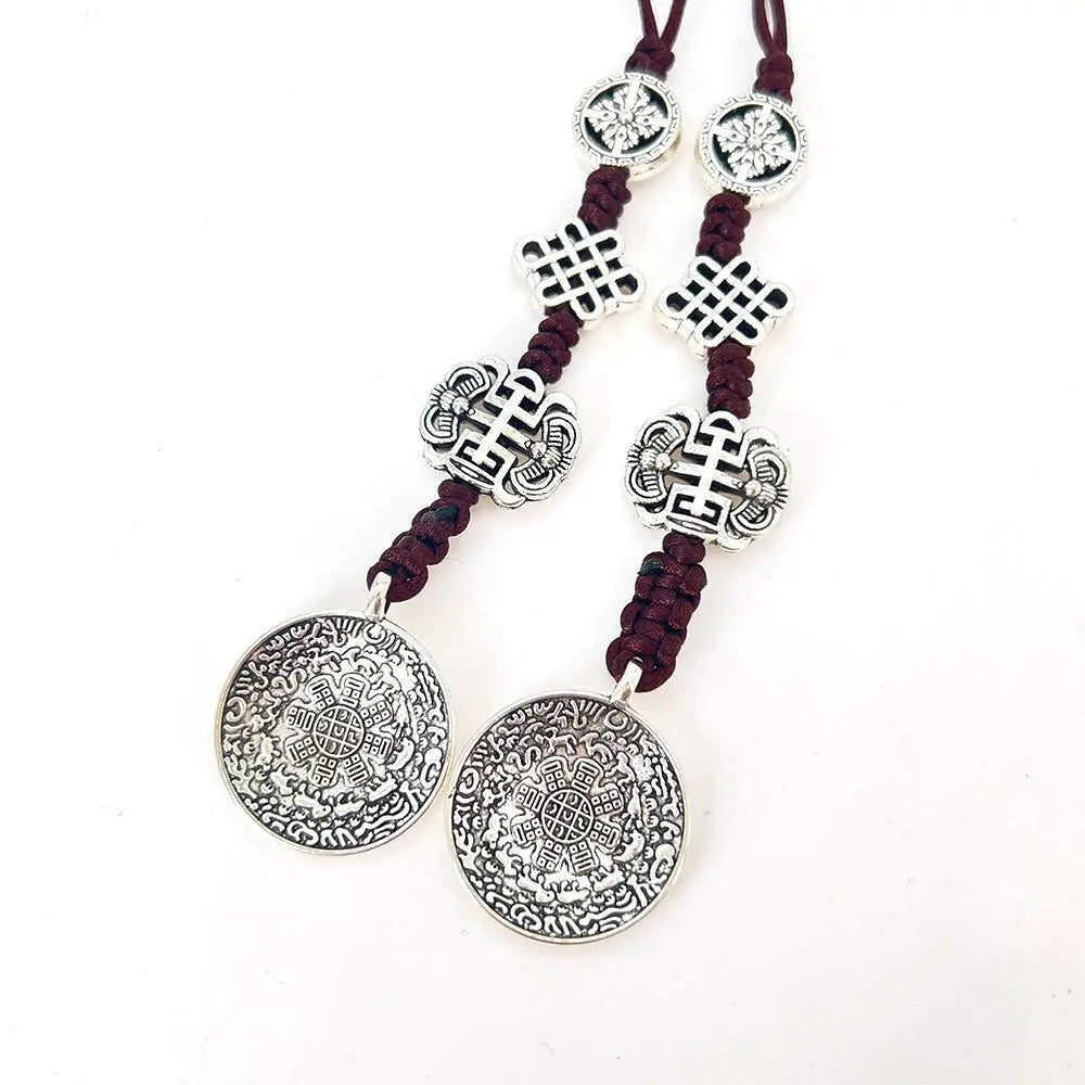 Agua Brand Benignant Key chain Alloy PendantTibetan trumpet nine palace gossip card key hanging
Tibetan Characteristic Folk Amulet small size silver Nine Palace Agua Brand Benmingnian Key chain Alloy Pendant
TBuddha EnergyBuddha&EnergyTibetan Characteristic Folk Amulet small size silver