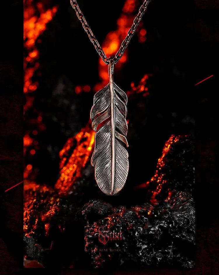 Vintage feather pendant[Nirvana] Original Retro Feather Pendant Men's 925 Silver Necklace Advanced Sense Boyfriend Gift Niche
Store name: Buddha &amp; energy fernings jewelry storeThe mainBuddha EnergyBuddha&EnergyVintage feather pendant